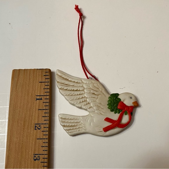 Schmid Christmas Tree Ornament  Dove & White Duck Vintage - Picture 5 of 11